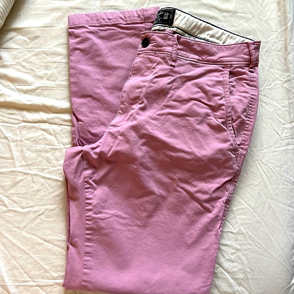 Abercrombie and Fitch Men’s Khaki - Pink